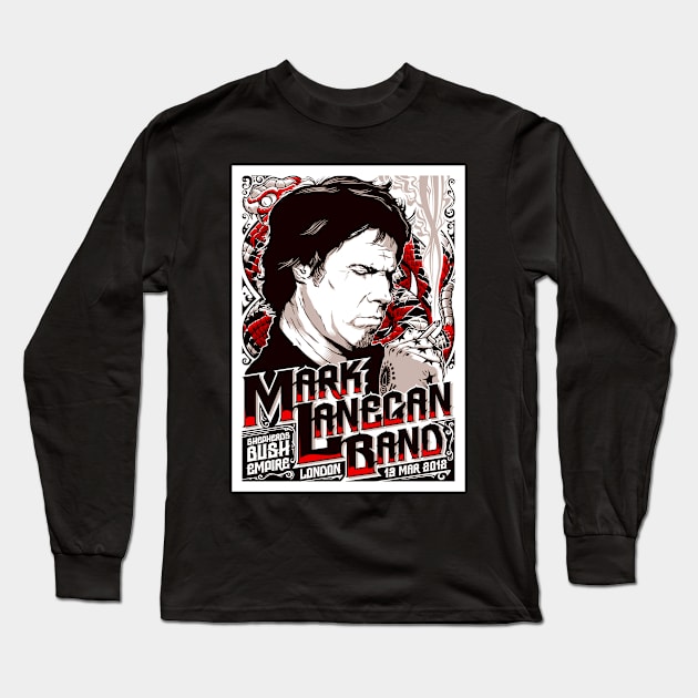 Mark Lanegan band Long Sleeve T-Shirt by Jennifer Bourbonnais